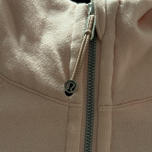 Lululemon baby pink quarter-zip scuba with a hood - Picture 3 of 4